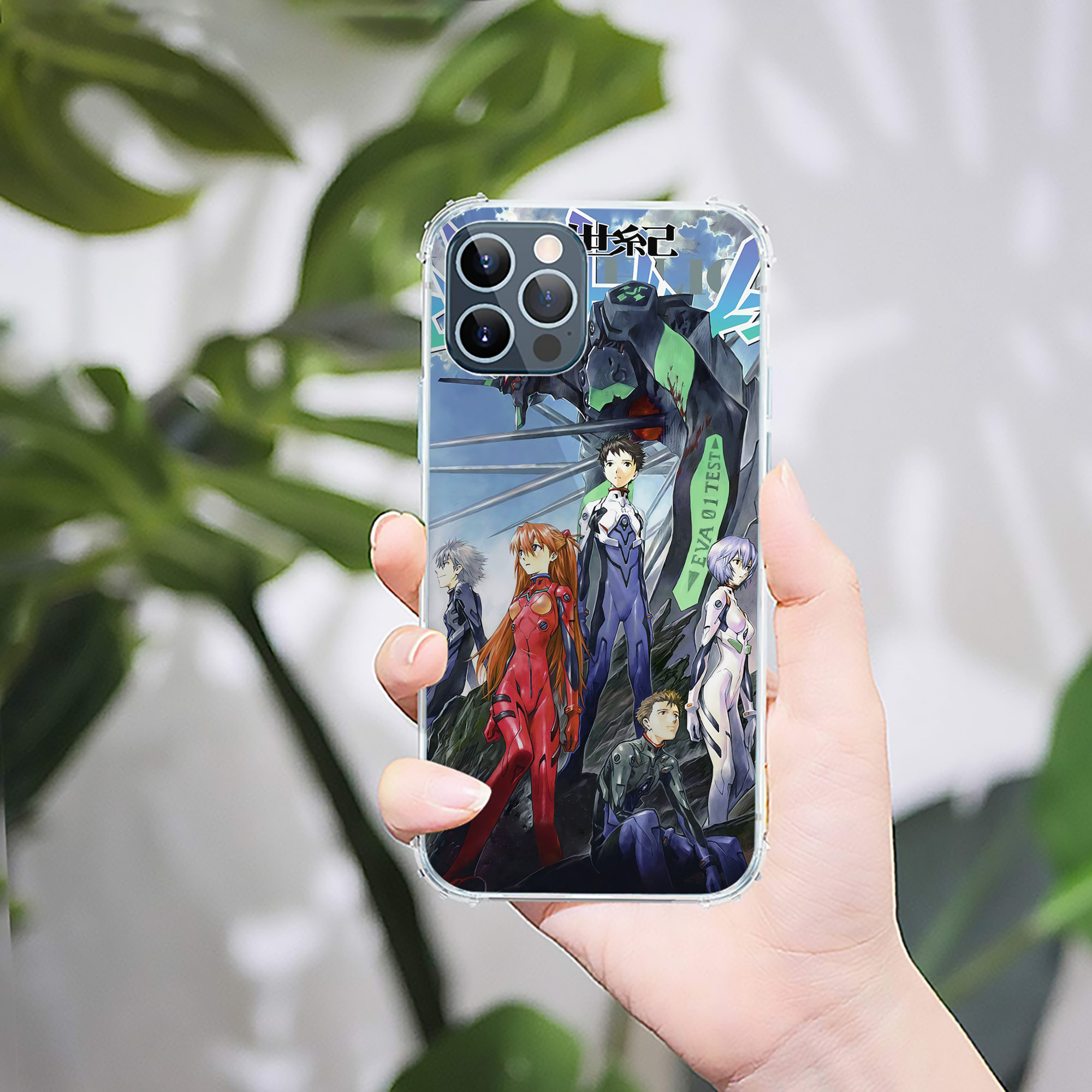 （画像用） EVA 新世紀エヴァンゲリオン 【iPhone 12シリーズ対応】透明スマホケース（クリアソフトケース）